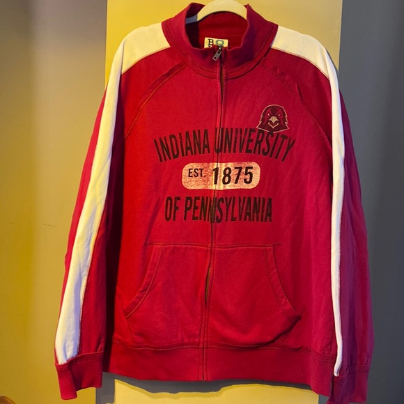 Indiana University of Pennsylvania full zip sweatshirt - Picture 1 of 4